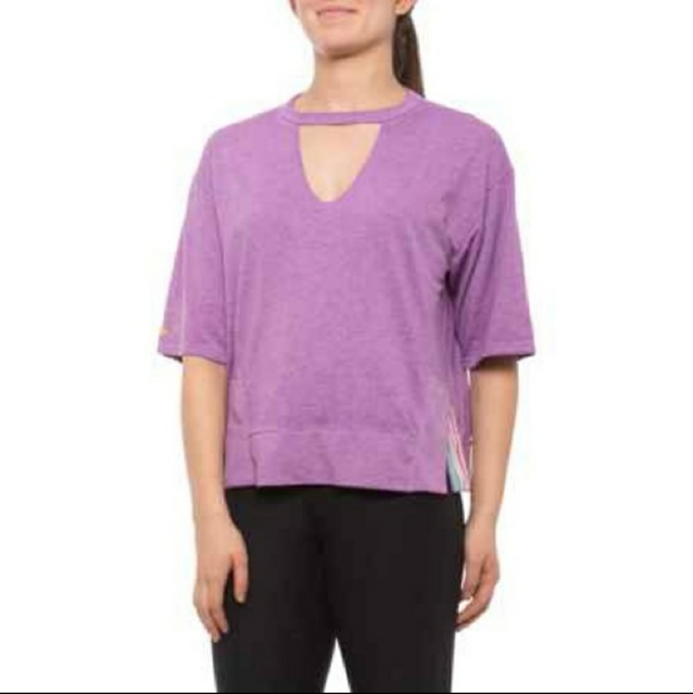 C&C california purple short sleeve athletic shirt
